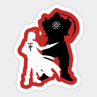 Edward and Aplhonse Elric FullMetal Alchemist Sticker